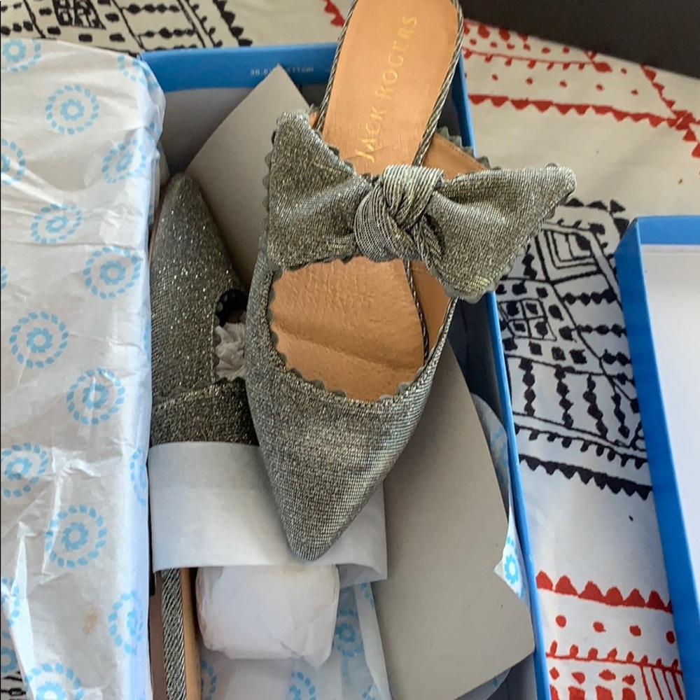 Jack Rogers Elle pointed mule bronz